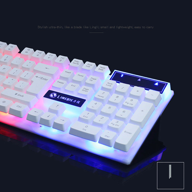 Gaming Keyboard Mouse Glowing Set