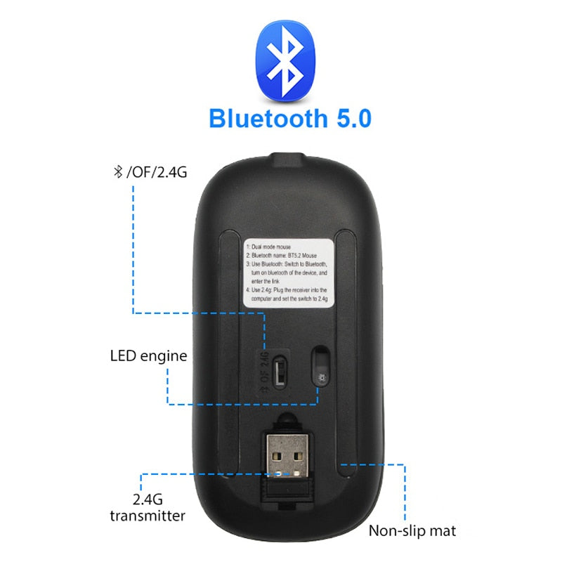 RGB Wireless Bluetooth Mouse